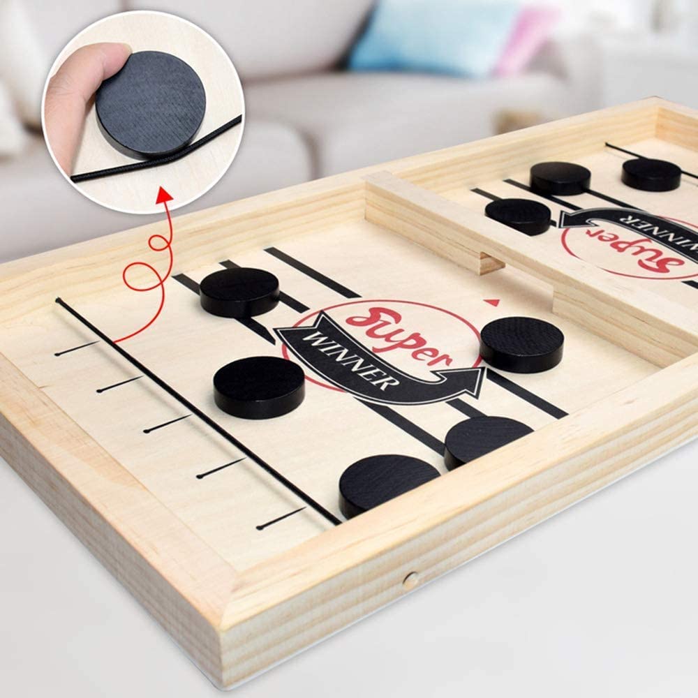 2-in-1 Tafelvoetbal & Sjoelplezier – GameMaster