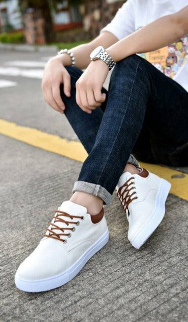 Lunero Eindhoven™ David Sneakers | Stoere herensneakers met witte zool