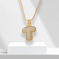 Bubble Letters Ketting met Hanger - LuxeLette