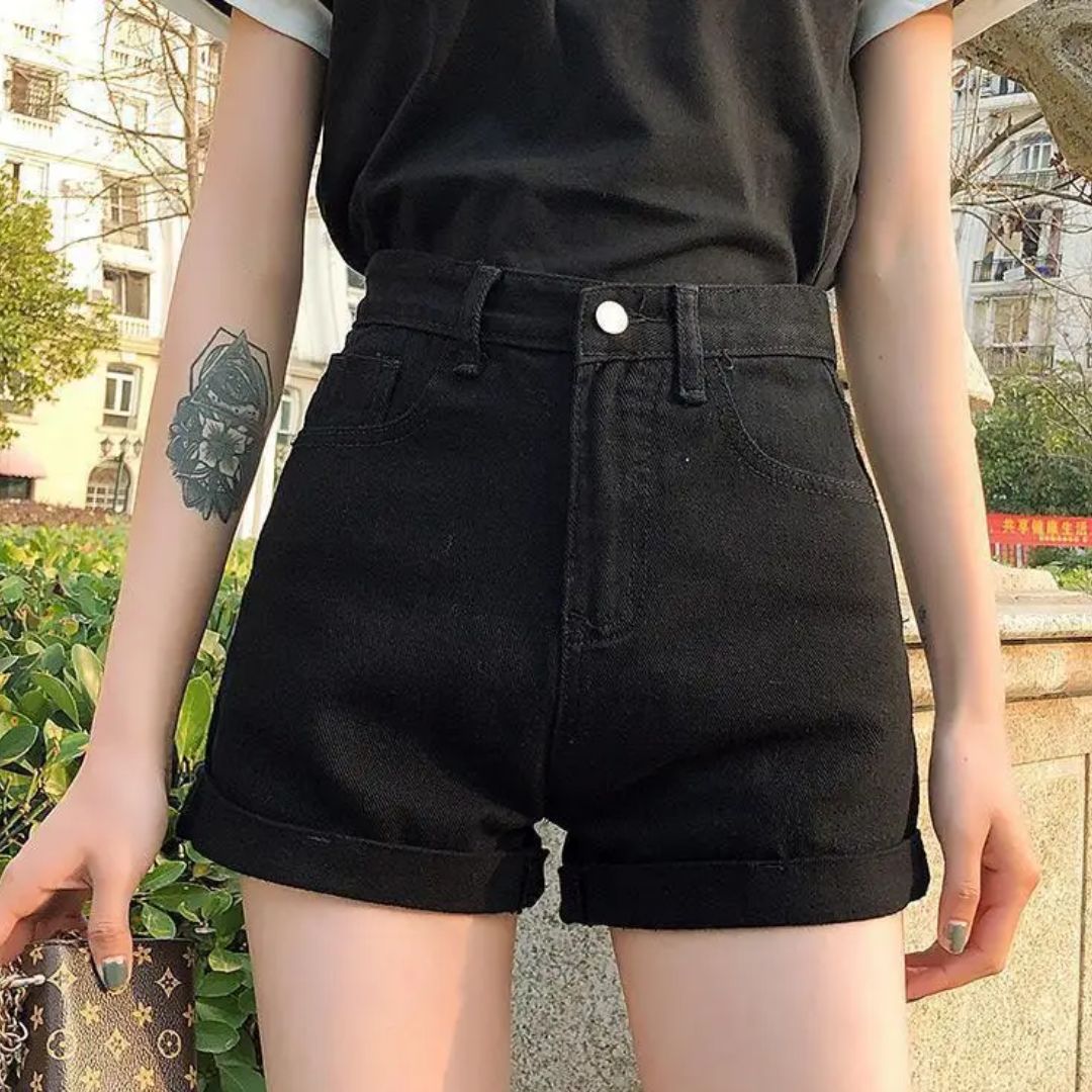 Lunero Eindhoven™ Carole Jeans Short | Trendy & Casual