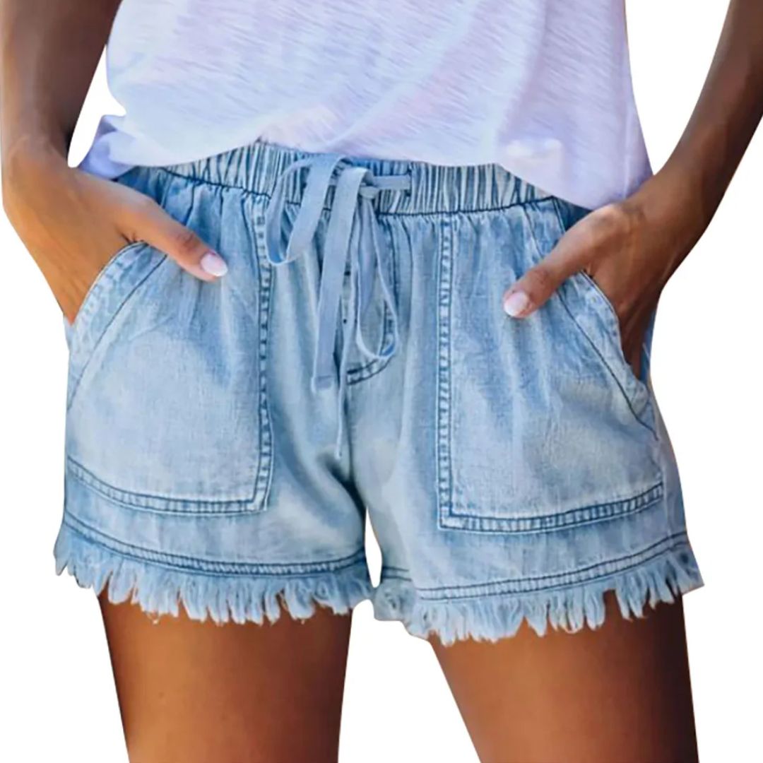 Lunero Eindhoven™ Rachel Jeans Short | Trendy & Comfortabel
