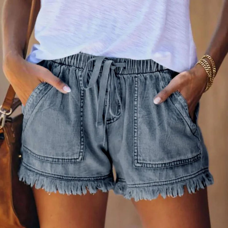 Lunero Eindhoven™ Rachel Jeans Short | Trendy & Comfortabel