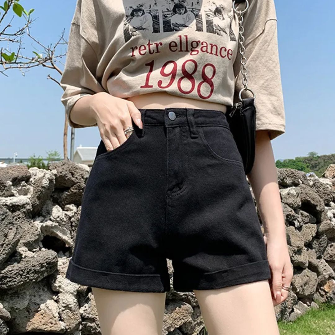 Lunero Eindhoven™ Carole Jeans Short | Trendy & Casual