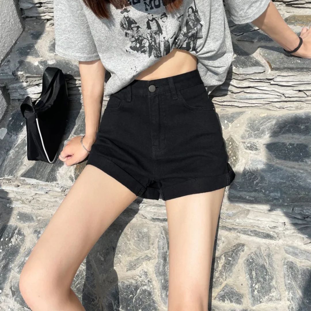 Lunero Eindhoven™ Carole Jeans Short | Trendy & Casual