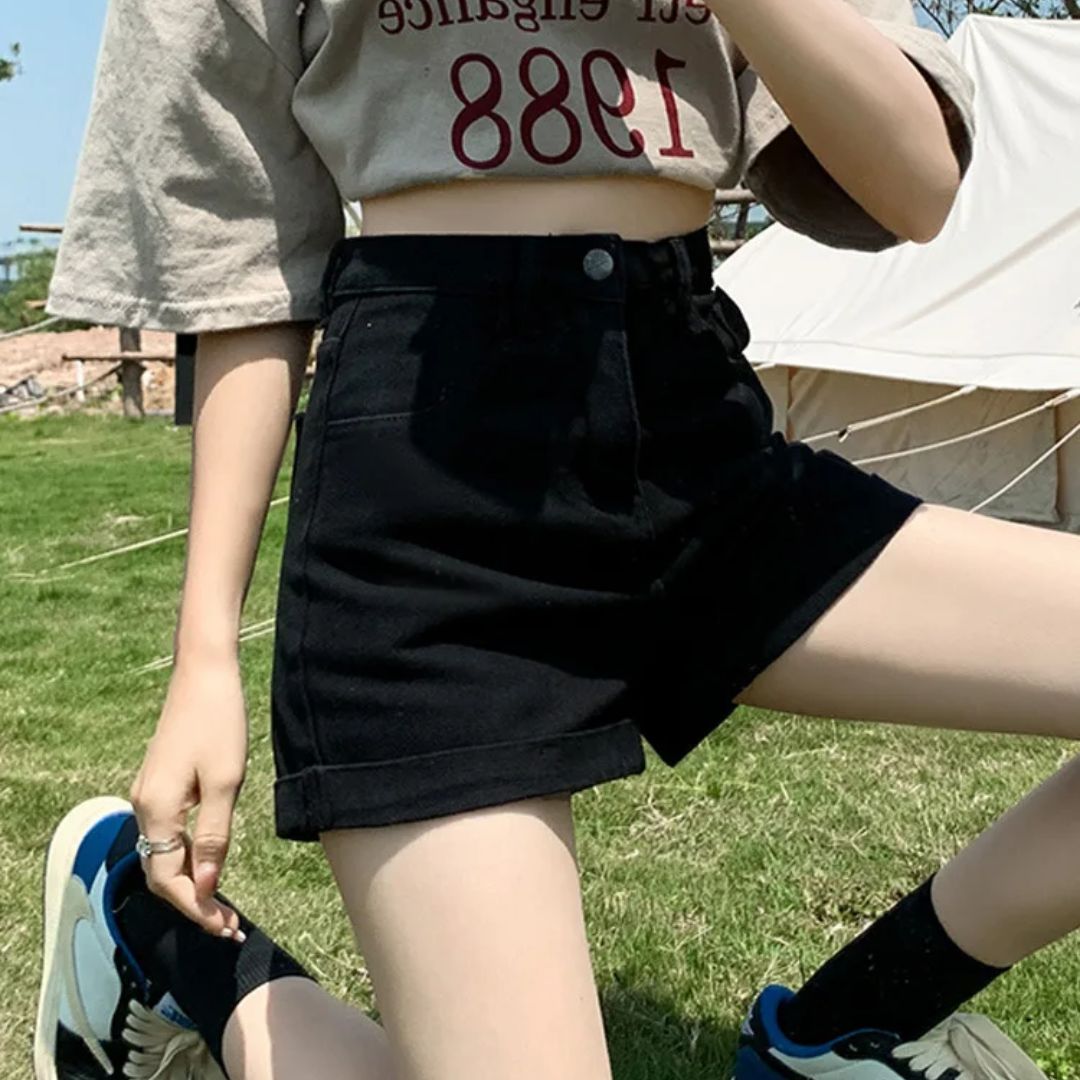 Lunero Eindhoven™ Carole Jeans Short | Trendy & Casual