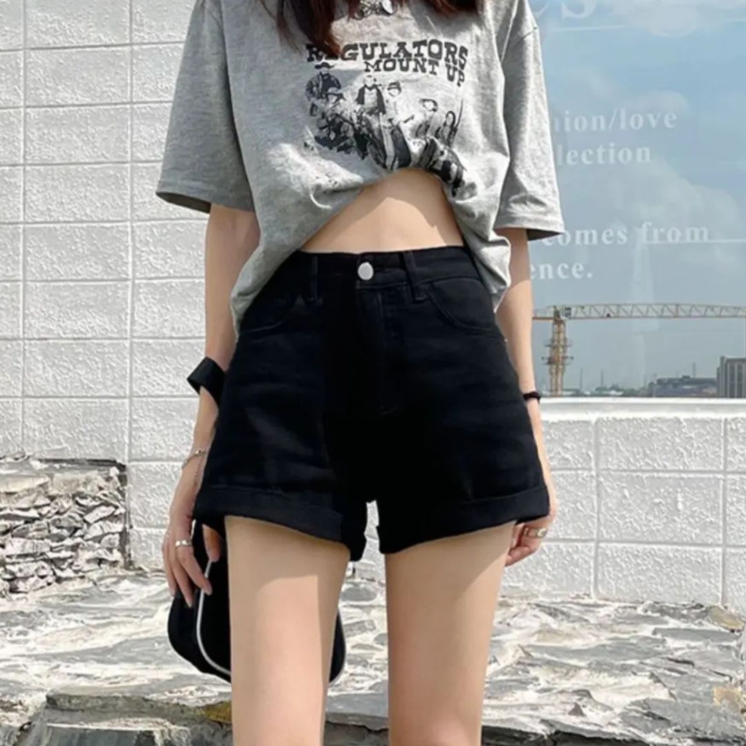 Lunero Eindhoven™ Carole Jeans Short | Trendy & Casual