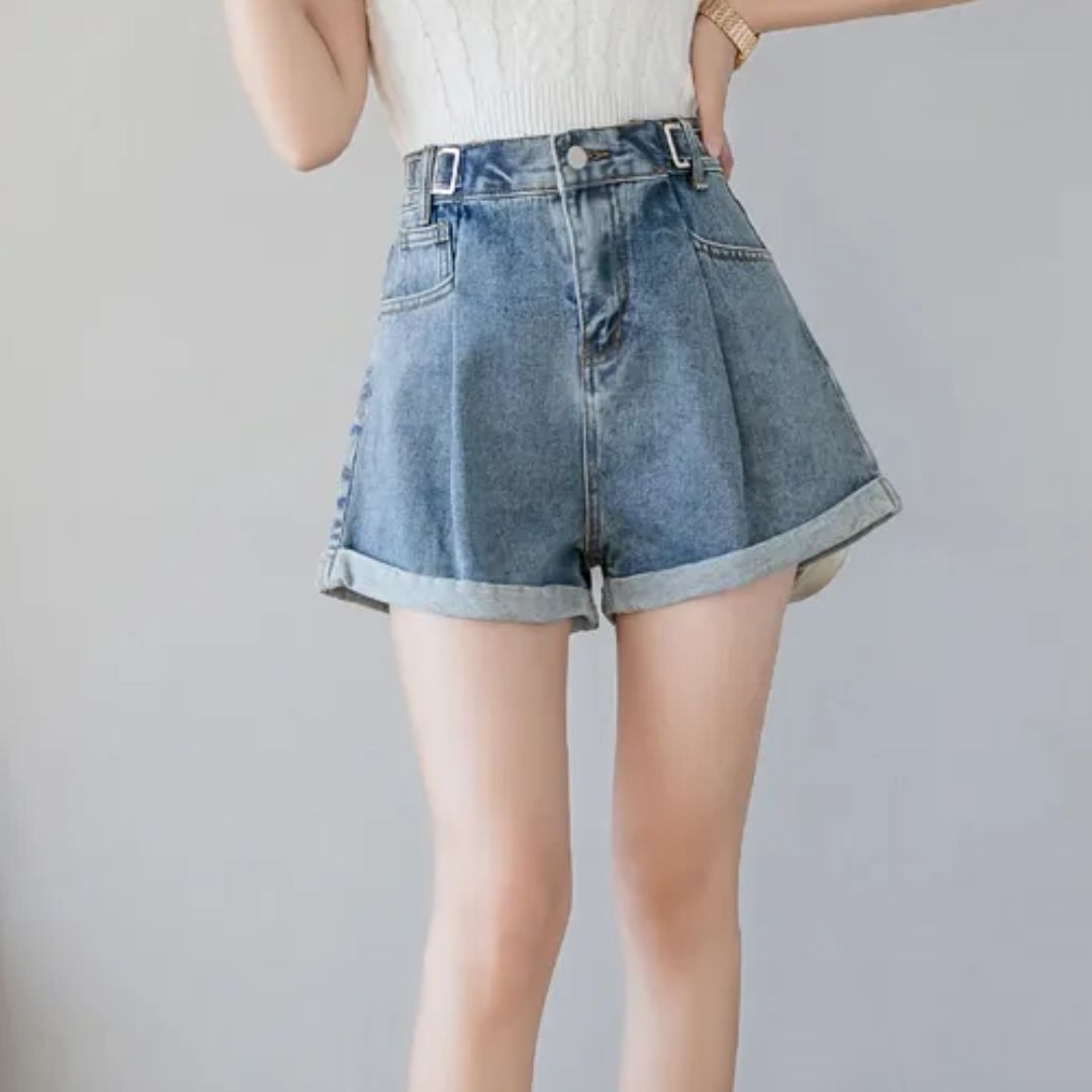 Lunero Eindhoven™ Blaire Jeans Short | Casual & Trendy