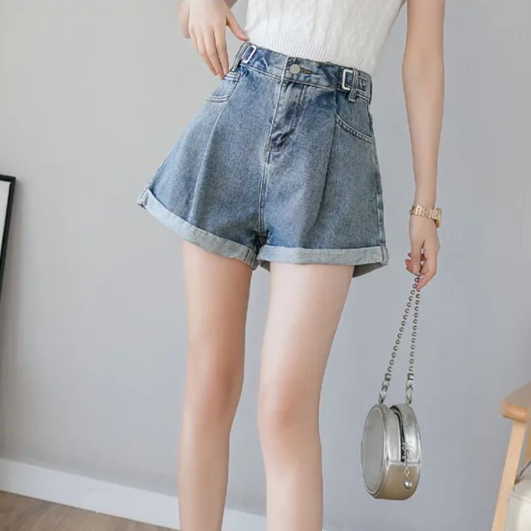 Lunero Eindhoven™ Blaire Jeans Short | Casual & Trendy