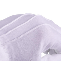 Białe Bawełniane Rękawiczki Świętego Mikołaja - Ostrokrzew