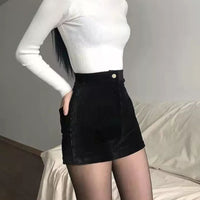 Lunero Eindhoven™ Leah Ribfluweel Short | Hoge Taille & Stretch