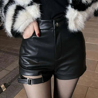 Lunero Eindhoven™ Naomi Leren Short | Gotisch & Trendy