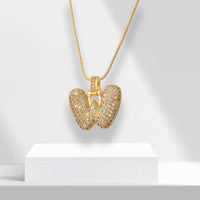 Bubble Letters Ketting met Hanger - LuxeLette