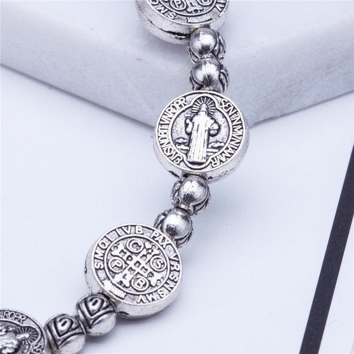 Goud en Zilverkleurig Christelijk Kruis Armband - Solana