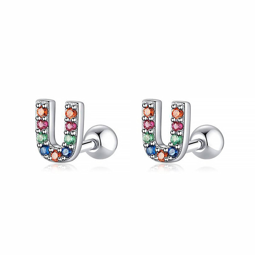 Gekleurde Letter Oorbellen - Letria