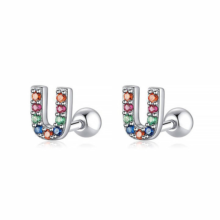 Gekleurde Letter Oorbellen - Letria