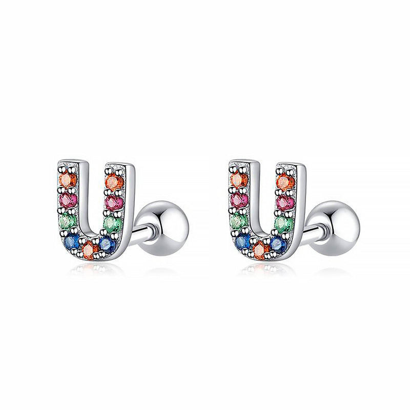 Gekleurde Letter Oorbellen - Letria