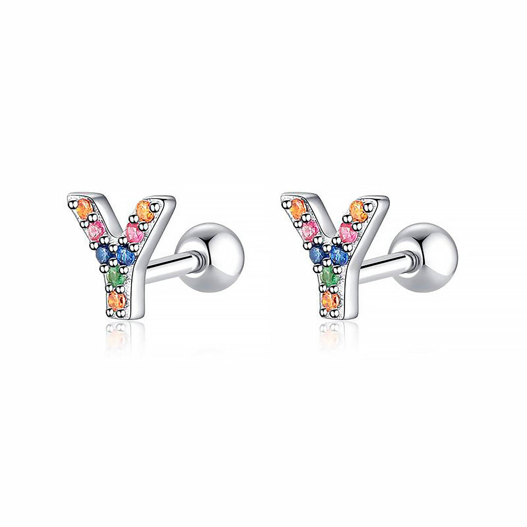 Gekleurde Letter Oorbellen - Letria