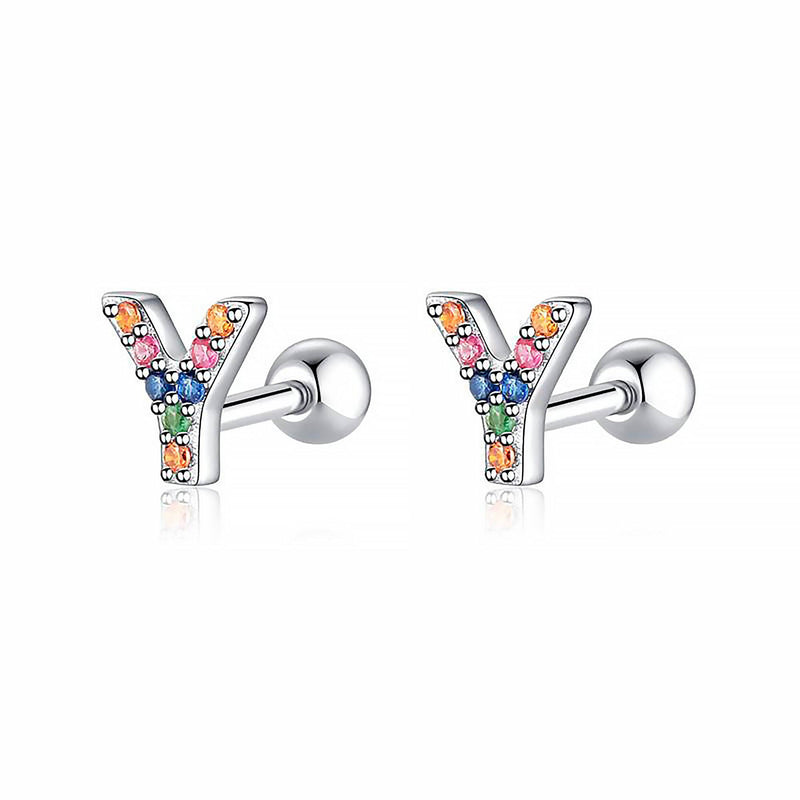 Gekleurde Letter Oorbellen - Letria