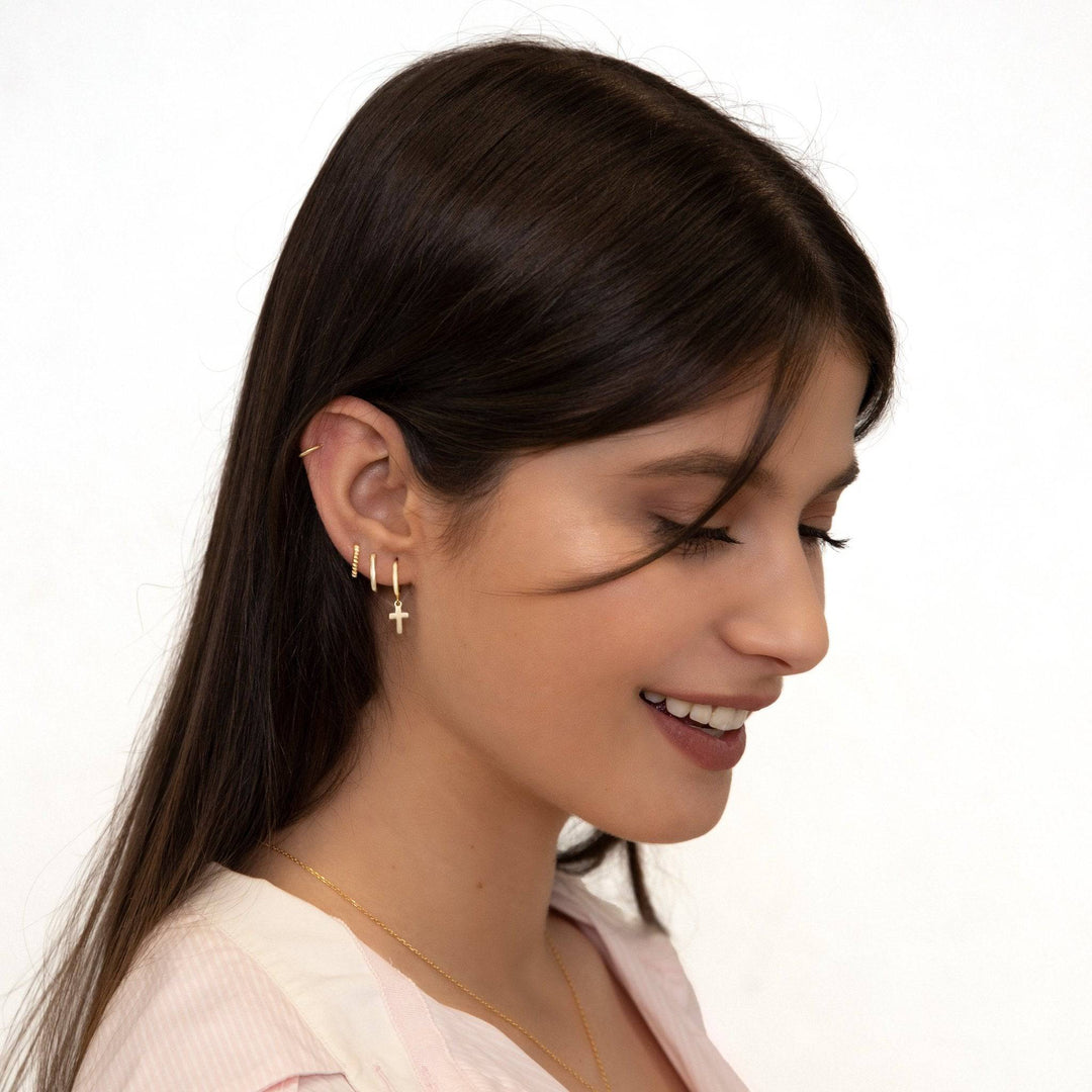 Oorbellen met Kruishanger - Aurelia