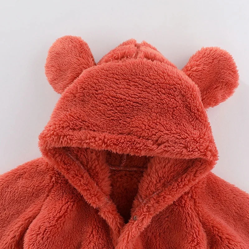 Warme Teddy Onesie met Oortjes – Ultiem Fleece Comfort voor Kids