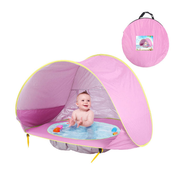 Babytent met UV-bescherming en Mini Zwembad – SunShell