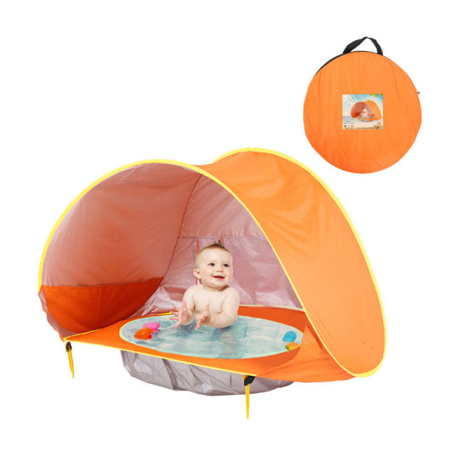 Babytent met UV-bescherming en Mini Zwembad – SunShell