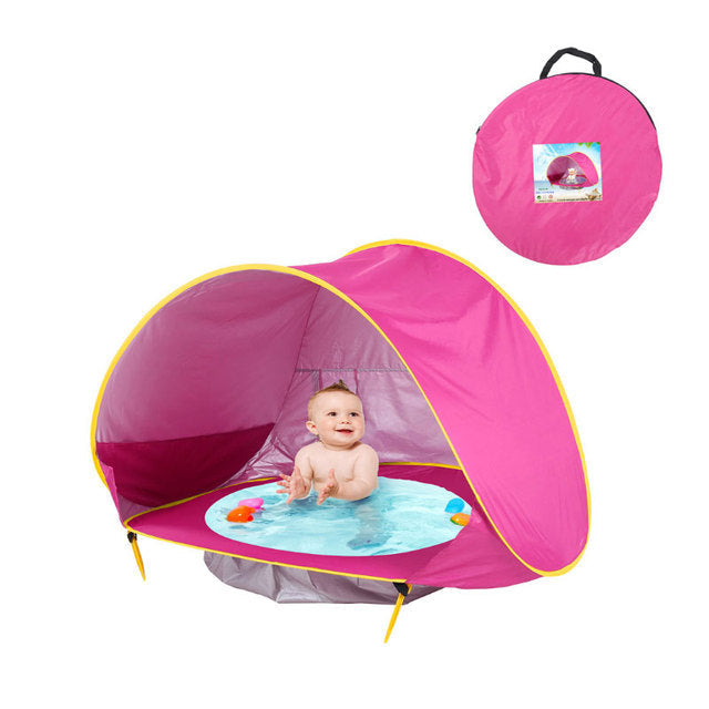 Babytent met UV-bescherming en Mini Zwembad – SunShell