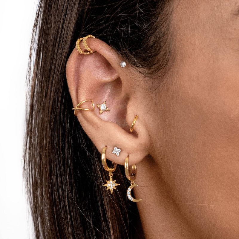 Oorbellen met Maan en Ster - Cosmica