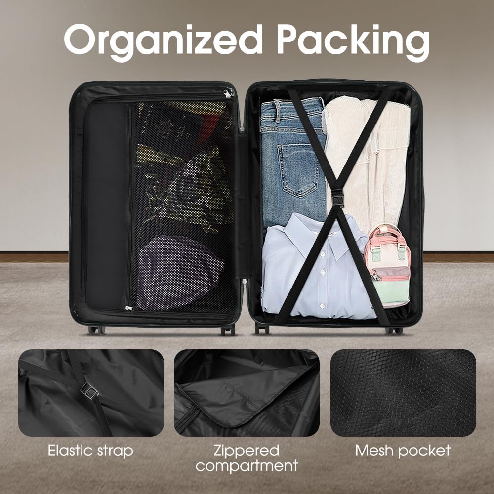 ABS Harde Koffer met Spinner Wielen & TSA Slot