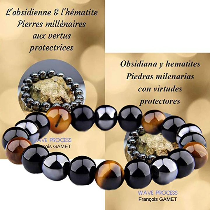 Bransoletka z koralikami z potrójną ochroną | Odważna z znaczeniem