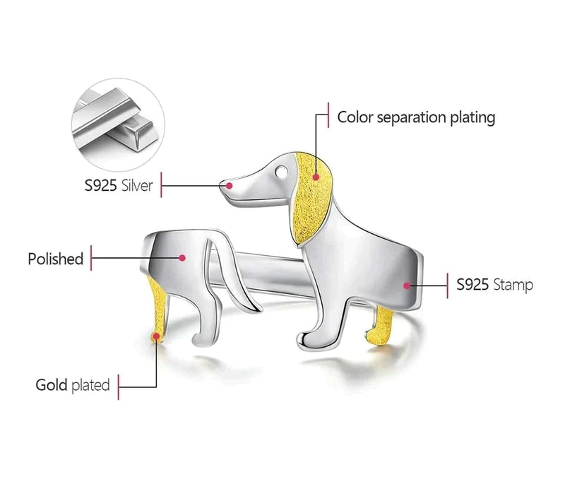 Schattige Teckel Ring | Voor de dierenvrienden onder ons!