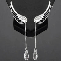 Lange Engelenvleugel Oormanchetten | Prachtige en unieke oorbellen