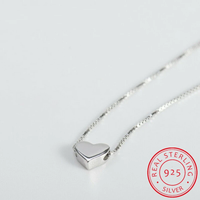 Minimalistische Gladde Hartketting | Subtiel en Elegant