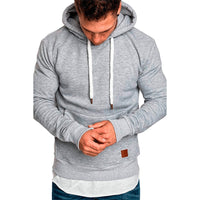 Lunero Eindhoven™ | Casual Hoodie voor Heren - Met Buidelzak en Wit Koord