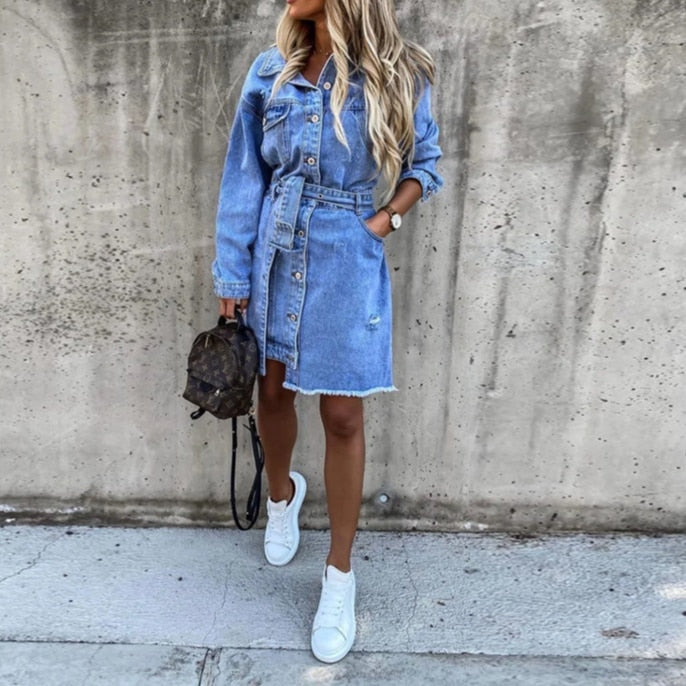 Sukienka dżinsowa Sascha | Idealna sukienka na wiosnę