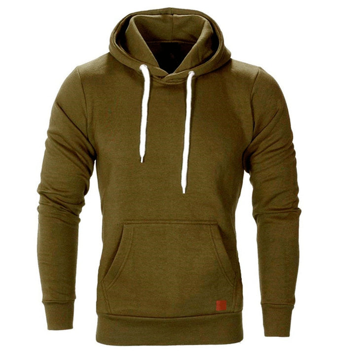 Lunero Eindhoven™ | Casual Hoodie voor Heren - Met Buidelzak en Wit Koord
