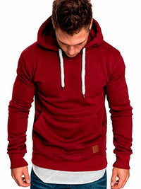 Lunero Eindhoven™ | Casual Hoodie voor Heren - Met Buidelzak en Wit Koord